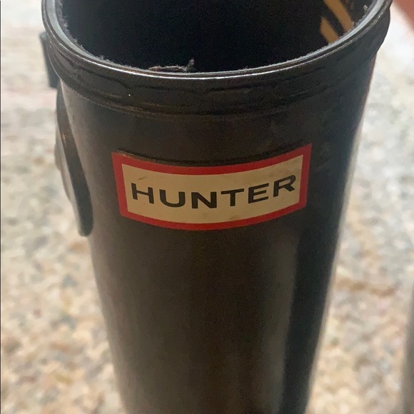 Barley worn hunter rain boots - Picture 2 of 8